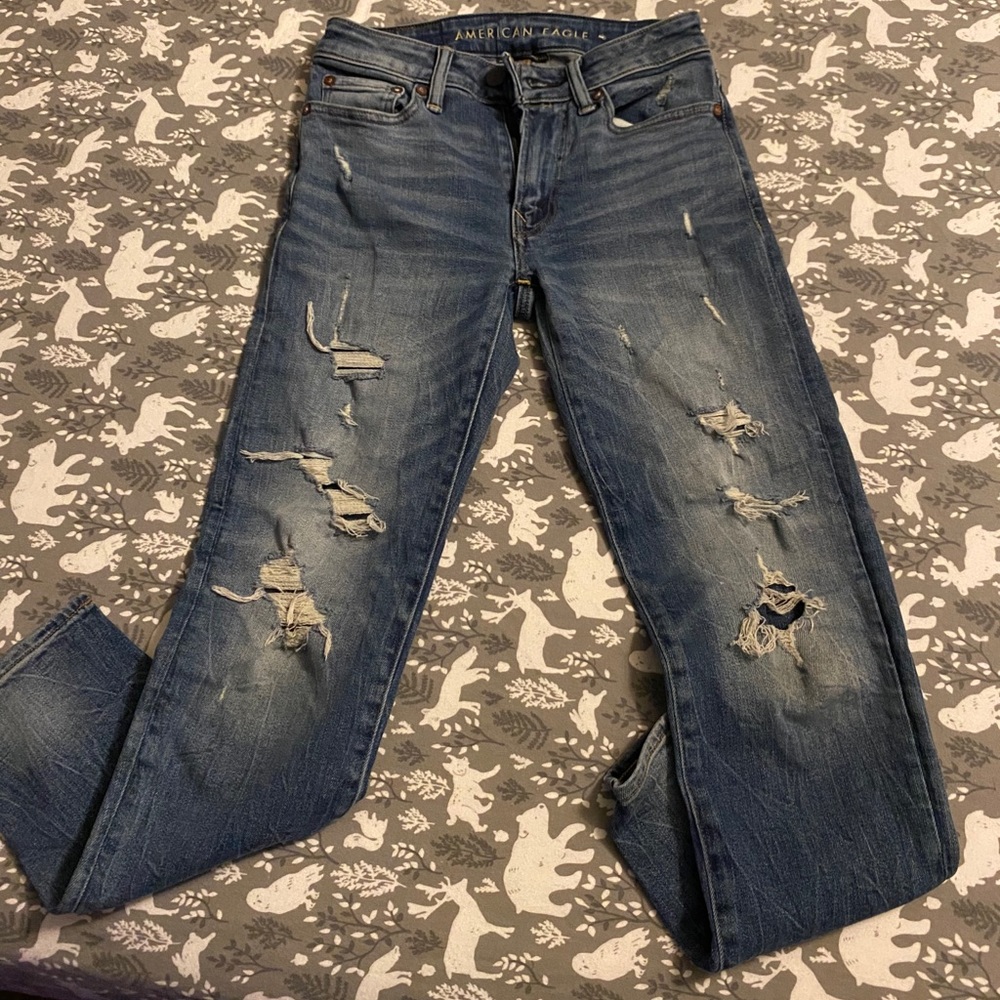 Boys American Eagle jeans. Distressed. 26x28.